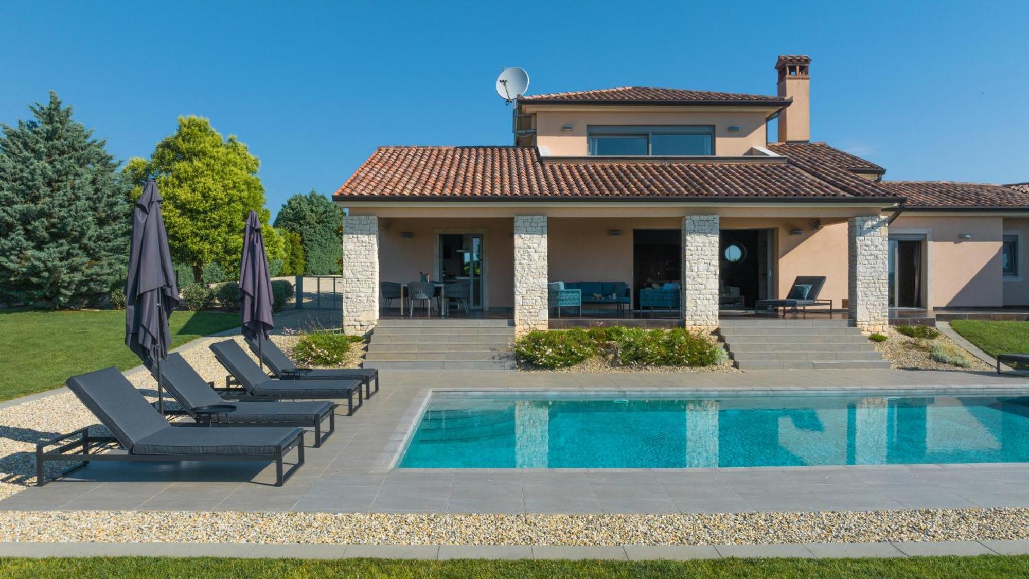 Villa Labin In Zartinj - Luxury Privacy Heated Pool With Auto Cover Εξωτερικό φωτογραφία