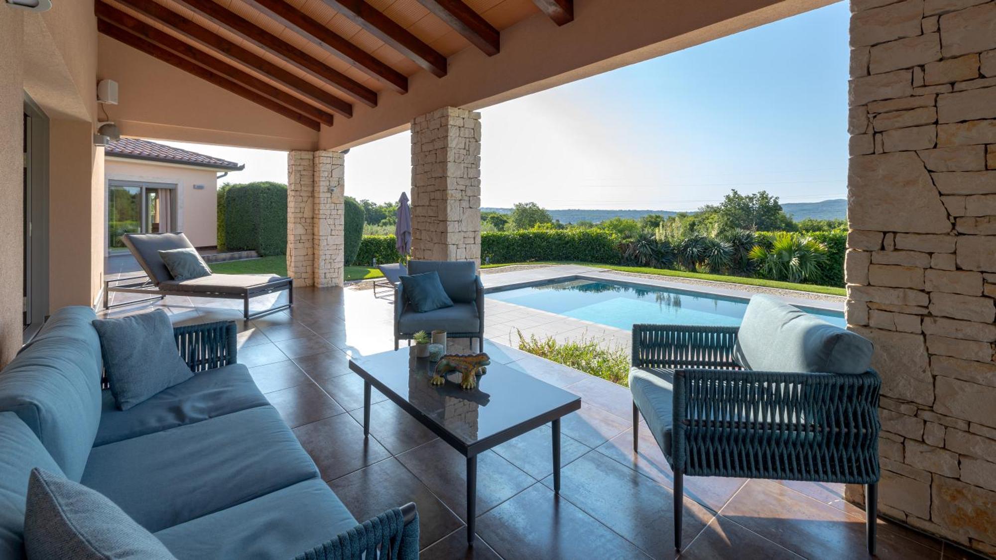 Villa Labin In Zartinj - Luxury Privacy Heated Pool With Auto Cover Εξωτερικό φωτογραφία