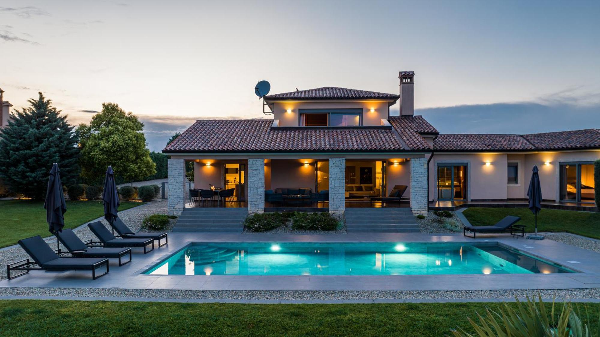 Villa Labin In Zartinj - Luxury Privacy Heated Pool With Auto Cover Εξωτερικό φωτογραφία
